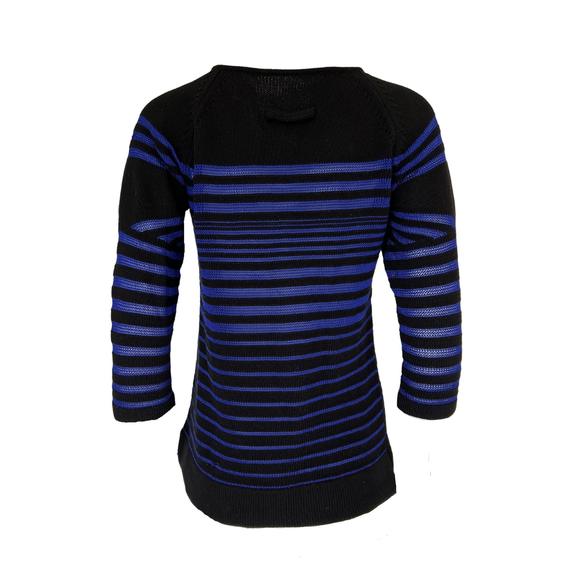 Jean Paul Gaultier - Cyber Baba Optical Stripe Sailor Sweater - S